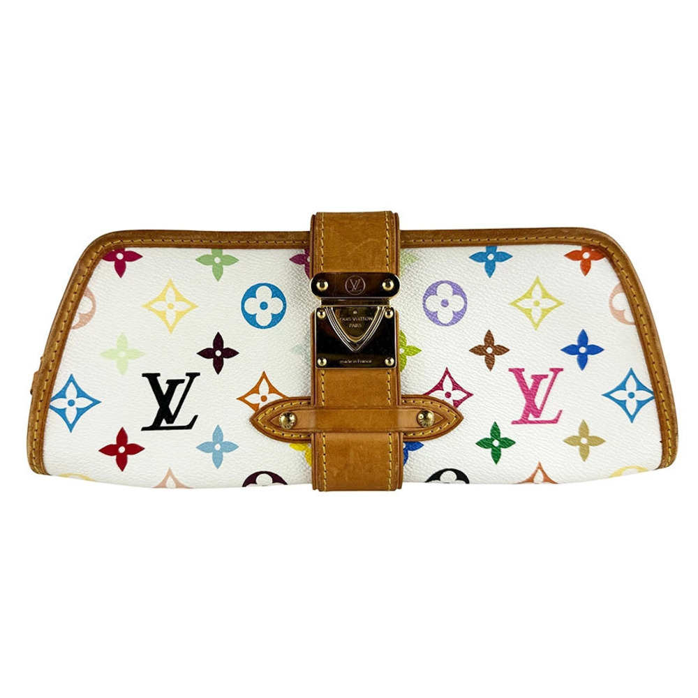 Louis Vuitton Shoulder Bag Monogram Multicolor Shirley Blanc White